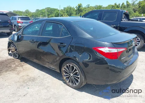 2015 Toyota Corolla S Plus из США, поврежденный, VIN 2T1BURHE5FC282751